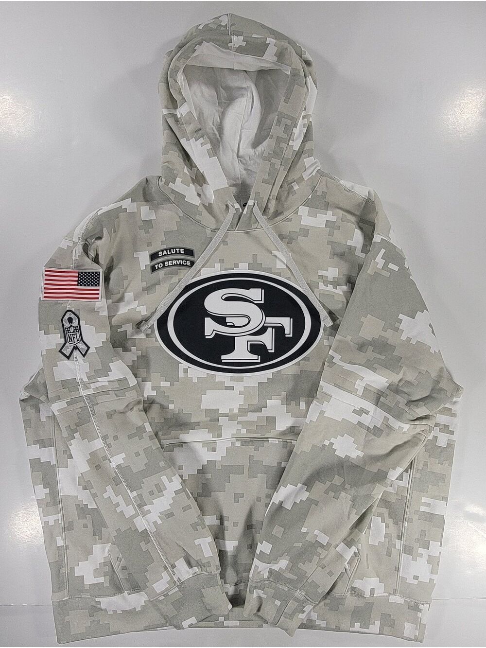 San Francisco 49ers Nike 2024 Salute To Service Digital Camo Hoodie Mens XL NFL